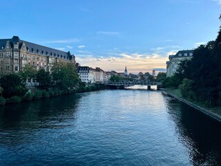 Fototapeta premium view of the river seine strasbourg 