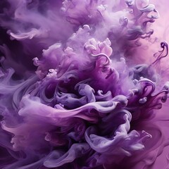 Fototapeta premium Purple Smoke Background Smoke Wallpaper Purple Background Smoke Illustration AI Generative