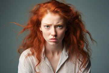Fototapeta premium portrait of a distraught woman