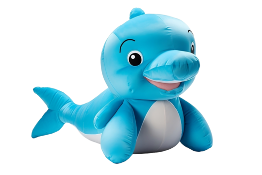 stuffed blue whale cartoon