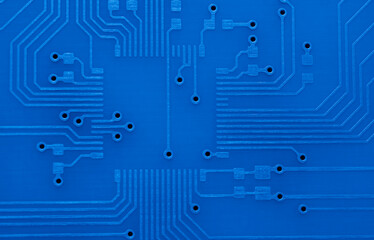 printed circuit. layout of tracks.