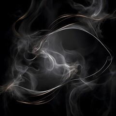 Black Smoke Background Black Smoke Effect Wallpaper Smoky Abstract Illustration AI Generative