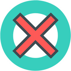 Obraz premium cross icon