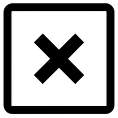 Obraz premium cross icon