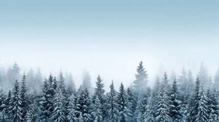 winter wallpaper with snow covered trees
