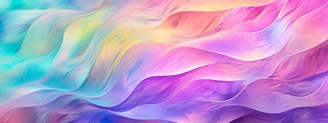 Obraz premium Colorful Iridescent Texture Web Background Banner, Vibrant Hues for Trendy Design and Digital Innovation