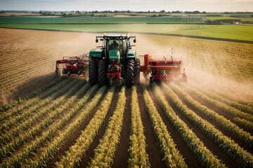 Fototapeta premium Agriculture Technology Photos Agriculture Technology Background AI Generative