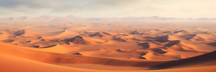The Vast Sand Dunes of the Sahara Desert - obrazy, fototapety, plakaty