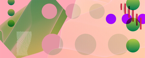 New trend pink color design backgrounds template Technological advances. Graphic design background with geometric elements