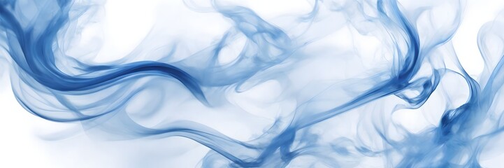 Blue Smoke Abstract In White Background Smoke Wallpaper Smoky Background AI Generative