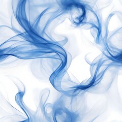 Blue Smoke Abstract In White Background Smoke Wallpaper Smoky Background AI Generative