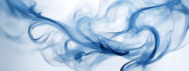 Blue Smoke Abstract In White Background Smoke Wallpaper Smoky Background AI Generative