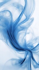Blue Smoke Abstract In White Background Smoke Wallpaper Smoky Background AI Generative