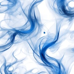 Blue Smoke Abstract In White Background Smoke Wallpaper Smoky Background AI Generative