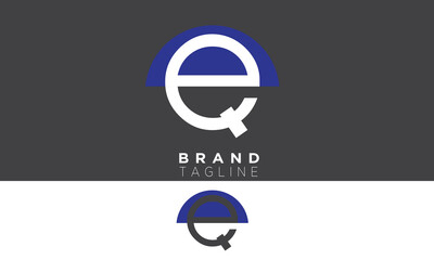 EQ Alphabet letters Initials Monogram logo 
