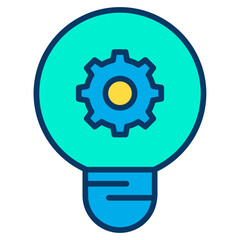 Lineal color Innovation Idea bulb icon