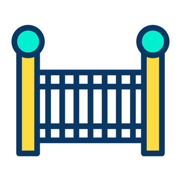 recommend clip art: Lineal color Crib icon