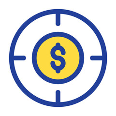 Lineal color Dollar Target icon