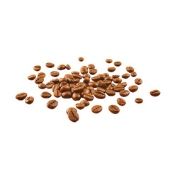 Pile of Coffee Beans Isolated Background