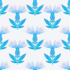 Abstract floral geometric seamless flower pattern for fabrics and linens and packaging and wrapping paper