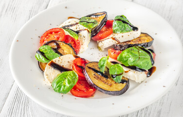 Eggplant Caprese Salad