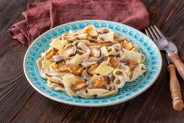 Creamy Tagliatelle and Mushrooms