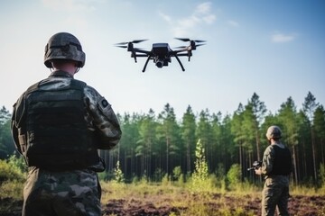 Military combat drone - obrazy, fototapety, plakaty