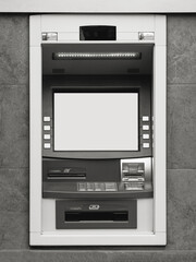 the outdoor built-in bank ATM