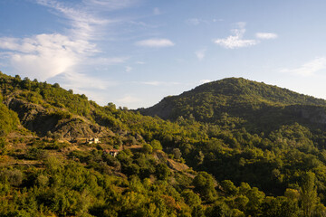 Obraz premium Beautiful mountains with gentle hills in Albania