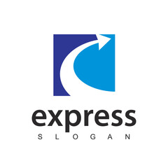Express logo designs vector, Transport logistic delivery and shipping service.