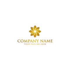 Obraz premium Simple flower logo for a luxury spa and beauty salon business