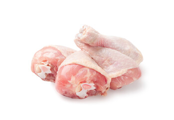 Raw Chicken Drumsticks Isolated, Uncooked Poultry Legs, Fresh Hen Meat, Fresh Chicken Drumstick