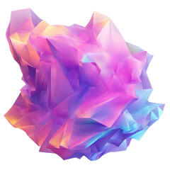 holographic element in the shape of a figure PNG. holo geometry shape