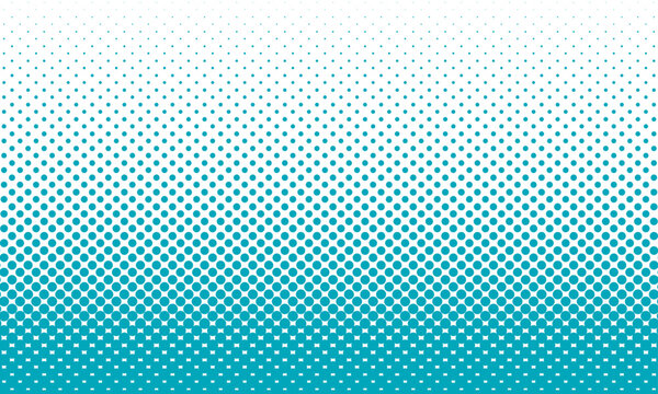Transparent Vector Gradient Blue Color Halftone Background Staggered Dots Pattern