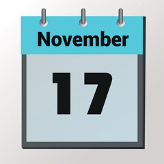 17 November text, Calendar