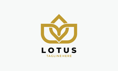 Logo vector lotus flower beauty spa relaxing health cosmetic concept symbol nature growth strength floral pattern harmony