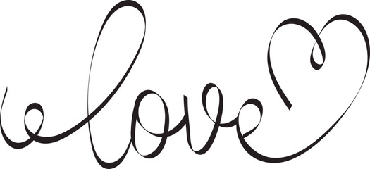 Love Calligraphy Lettering