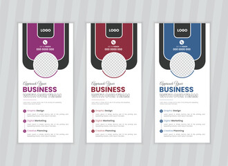 Professional business rack card or dl flyer design template