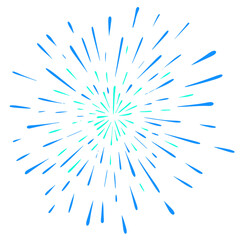 Obraz premium fireworks cartoon hand drawn