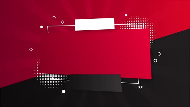 Black friday banner animation for sales promotion. Geometric shape background for promotional writing.