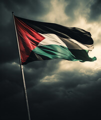 Palestinian flag - obrazy, fototapety, plakaty
