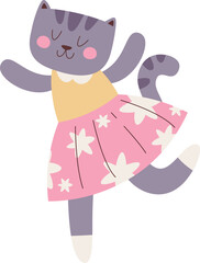 Dancing Cat Girl