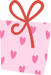 Gift Box With Hearts