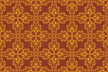 arabic pattern. White and gold background with Arabic ornament. Pattern, background and wallpaper for your design. Textile ornament. Vector illustration.