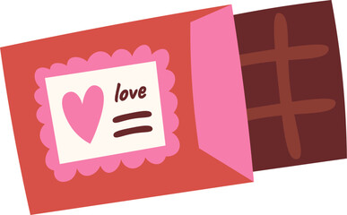 Chocolate Bar With Heart