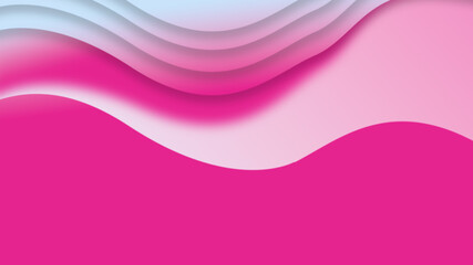 Abstract pink background with waves