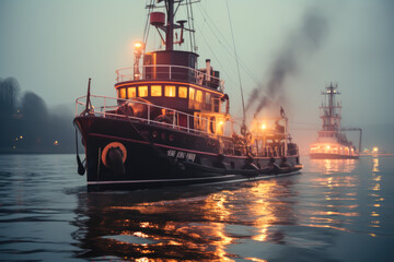 Fototapeta premium fireboat , transports of the world