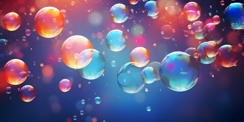 Obraz na płótnie Canvas background with colorful bubbles