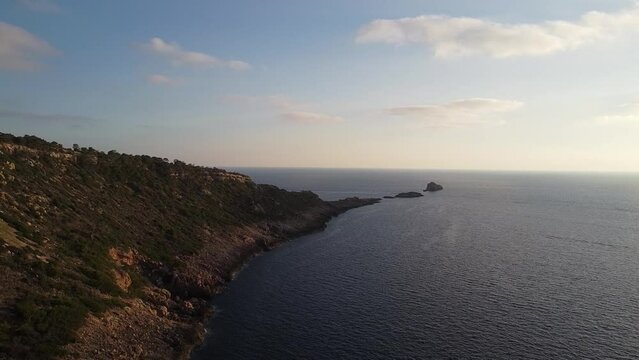 Zona costera en forma de punta en las Islas Baleares