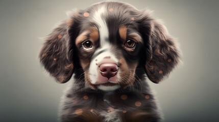 Close-up image of Brown Cute Puppy Dog